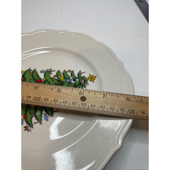 2 VTG Syracuse China USA Restaurant-Ware Scalloped Rim salad plates 8.25" - Picture 6 of 6